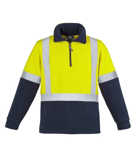 Picture of Syzmik, Mens Hi Vis Fleece Jumper - Shoulder Taped